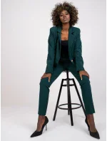 Dámská bunda DHJ MA 15556 tmavě zelená