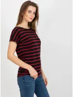 Dámské tričko RV TS 8568.75 černá a červená - FPrice