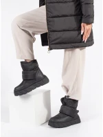 Komfortní dámské sněhule černé platforma Komfortní dámské sněhule černé platforma