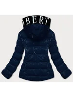 Tmavě modro/žlutá dámská prošívaná bunda (w807#) Tmavě modro/žlutá dámská prošívaná bunda (w807#)