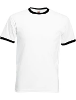 Fruit of the Loom Ringer T Racerback tričko 16.1168 white/black
