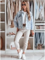 Dámské kalhoty s páskem MADELINA light beige FashionStreet UY2623