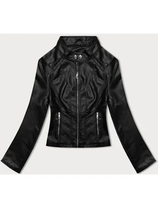 Černá dámská bunda ramoneska se stojáčkem J Style (11Z8111) Černá dámská bunda ramoneska se stojáčkem J Style (11Z8111)