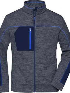 Daiber JN 1817 Dámská pletená fleecová bunda 02.1817 navy melange/navy/royal