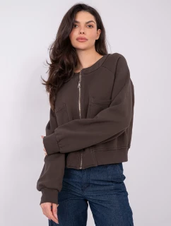 WT BL mikina A1452.99 tmavě hnědá