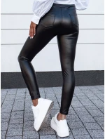 Dámské voskované kalhoty s vysokým pasem TARMZ black FashionStreet UY2154