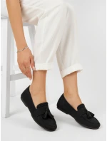 Dámské černé semišové mokasíny FashionStreet ZY1366 Dámské černé semišové mokasíny FashionStreet ZY1366