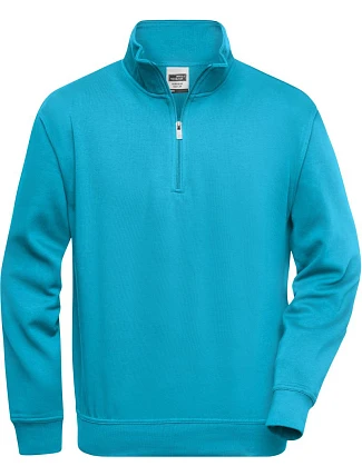 Daiber JN 831 Pracovní mikina s 1/4 zipem 02.0831 turquoise Daiber JN 831 Pracovní mikina s 1/4 zipem 02.0831 turquoise