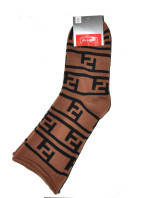 Dámské zimní netlačící ponožky Milena 0118 Labyrint, Froté 37-41