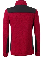 Daiber JN 861 Dámská pracovní pletená fleece bunda - Strong 02.0861 red melange/black Daiber JN 861 Dámská pracovní pletená fleece bunda - Strong 02.0861 red melange/black