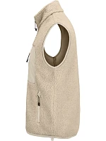 SOL'S Fury Bodywarmer Fleecová vesta Sherpa 25.4041 shear beige/beige