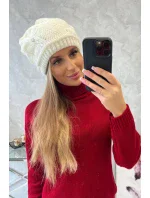 Dámská čepice Larisa K395 ecru Dámská čepice Larisa K395 ecru