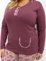 Pyžamo DU PI FP 508.57 tmavě růžové