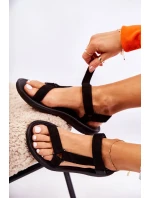 Dámské semišové sportovní sandály Černá Harris