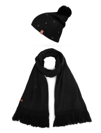 Dámský set šály a čepice Vuch Nurit Set Black