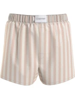 Dámské pyžamové šortky QS6892E FRN proužky - Calvin Klein