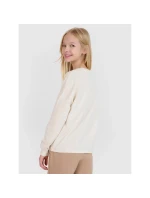 Dívčí oversize hladký rukáv s dlouhým rukávem 4F 4FJWSS25TLONF377-12S Dívčí oversize hladký rukáv s dlouhým rukávem 4F 4FJWSS25TLONF377-12S