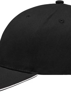 Daiber MB 6541 Lehce broušená 6 panelová sandwich kšiltovka 03.6541 black/white