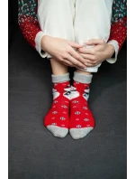 Unisex vánoční ponožky v krabičce – 1 pár se sněhulákem