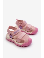 Dětské sandály na suchý zip Big Star NN374238 Růžové Dětské sandály na suchý zip Big Star NN374238 Růžové