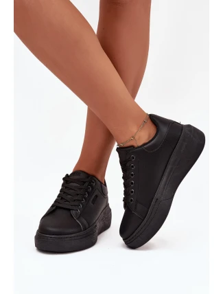 Dámské Tenisky Na Platformě Big Star SS274244 Černé