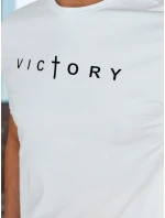 Pánské tričko s potiskem bílé FashionStreet RX5641 Pánské tričko s potiskem bílé FashionStreet RX5641