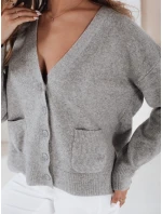 Dámský kardigan SORELIE šedý FashionStreet MY2509