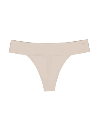 Dámská tanga Body Make-Up Illusion String EX - BROWN - sv. hnědé 00NZ - TRIUMPH