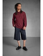 B&C My Polo 180 LSL Piqué polo s dlouhým rukávem 01.U425 burgundy B&C My Polo 180 LSL Piqué polo s dlouhým rukávem 01.U425 burgundy