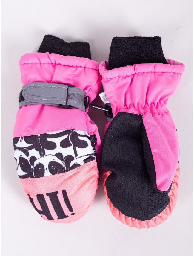 Dětské zimní lyžařské rukavice Yoclub REN-0207G-A110 Pink