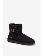 Dámské sněhule Wrangler s přezkou – černé