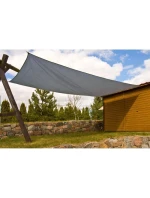 ZAHRADNÍ SLUNEČNÍK OBDÉLNÍK 4X3M ŠEDÝ