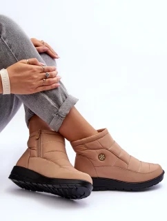 Dámské zateplené sněhule Béžová Helis