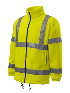 HV Fleece Jacket fleece unisex fluorescenční žlutá
