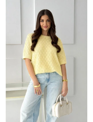 AŽUROVÝ SVETR LUMIERE