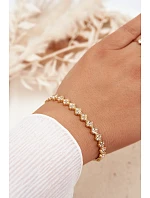 Zlatý dámský náramek s cirkony Zlatý dámský náramek s cirkony