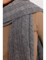 M898 Pletená šála - šedá