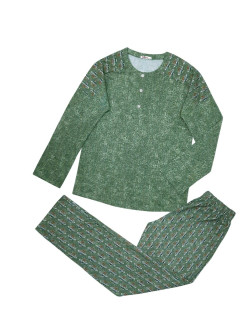 Dámské pyžamo 104/085 zelené se vzorem - Karol