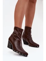 Boty na podpatku  model 217498 Step in style