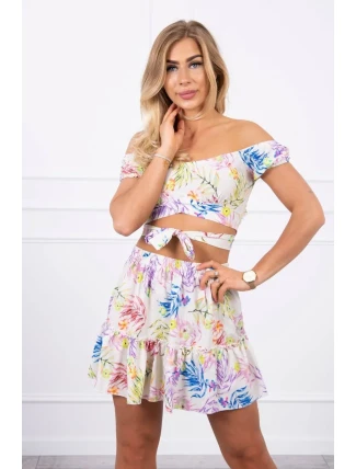 Ecru květinová sada Ecru květinová sada