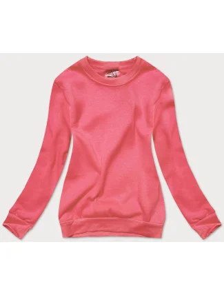 Růžová dámská tepláková mikina se stahovacími lemy (W01-58) Růžová dámská tepláková mikina se stahovacími lemy (W01-58)