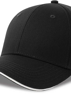 Atlantis Headwear Sport Sandwich-S 6 panelová sandwich kšiltovka 33.0275 black