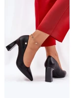 Elegantní Lodičky Na Slupek Vinceza 62221 Černé