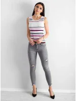 Dámský top AT TP 5038.28P bílý a růžový