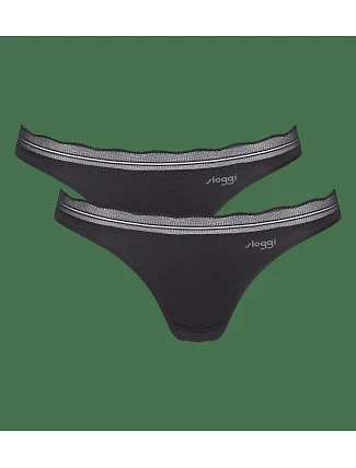 sloggi GO Blush Mini 2P - Black - SLOGGI Black - SLOGGI sloggi GO Blush Mini 2P - Black - SLOGGI Black - SLOGGI
