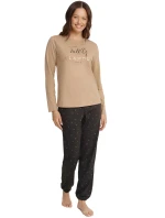 Dámské pyžamo 40936 Glam beige - HENDERSON Dámské pyžamo 40936 Glam beige - HENDERSON
