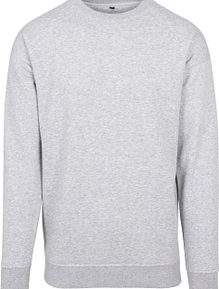 Build your Brand BY 075 Mikina z těžké bavlny 56.0075 heather grey