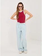 Kalhoty D80033BB62629L221 světle modré