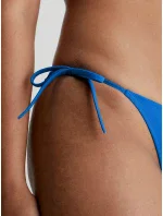 Dámské plavkové kalhotky BIKINI na zavazování KW0KW01982 C4X modrá - Calvin Klein