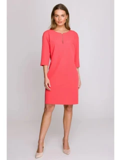 Dámské šaty S394 Korálová - Stylove